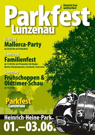Plakat/Großformatdruck Parkfest Lunzenau
