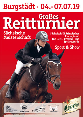 Plakat Reitturnier Sachsen 2019
