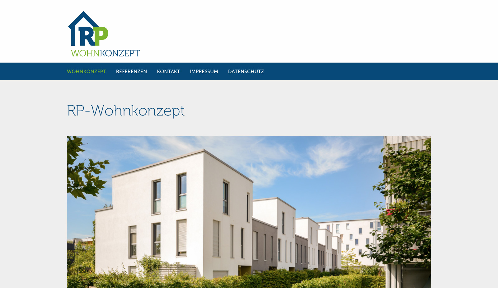 Website RP-Wohnkonzept von transparent Werbeagentur Chemnitz