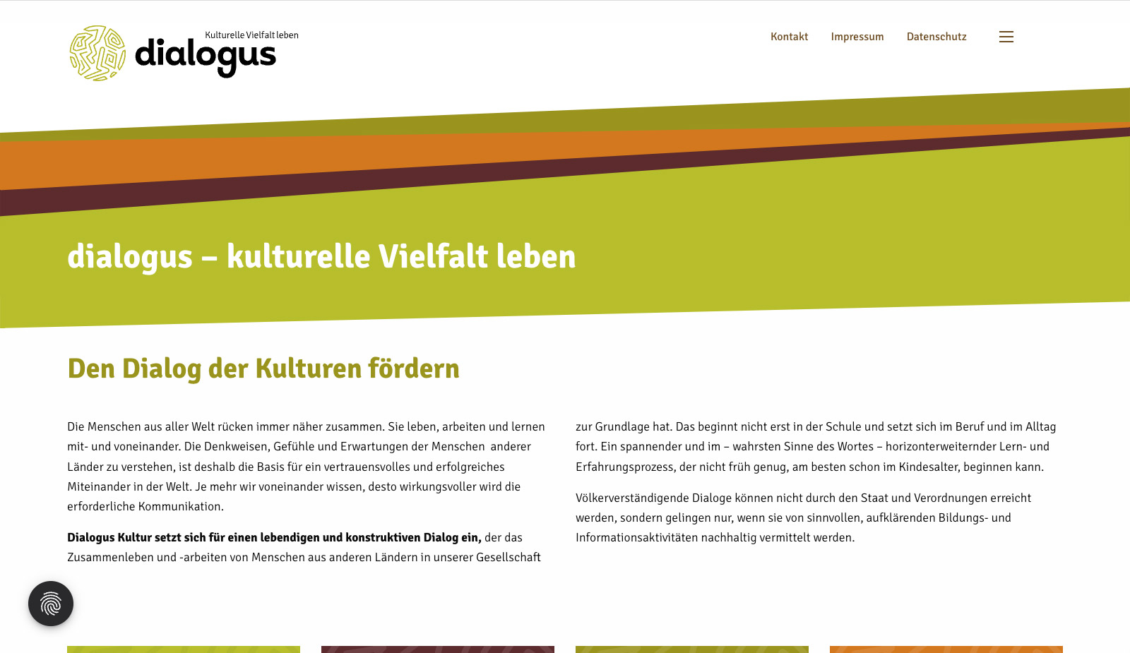 Website dialogus kulturelle Vielfalt leben in Mittweida von transparent Werbeagentur Chemnitz