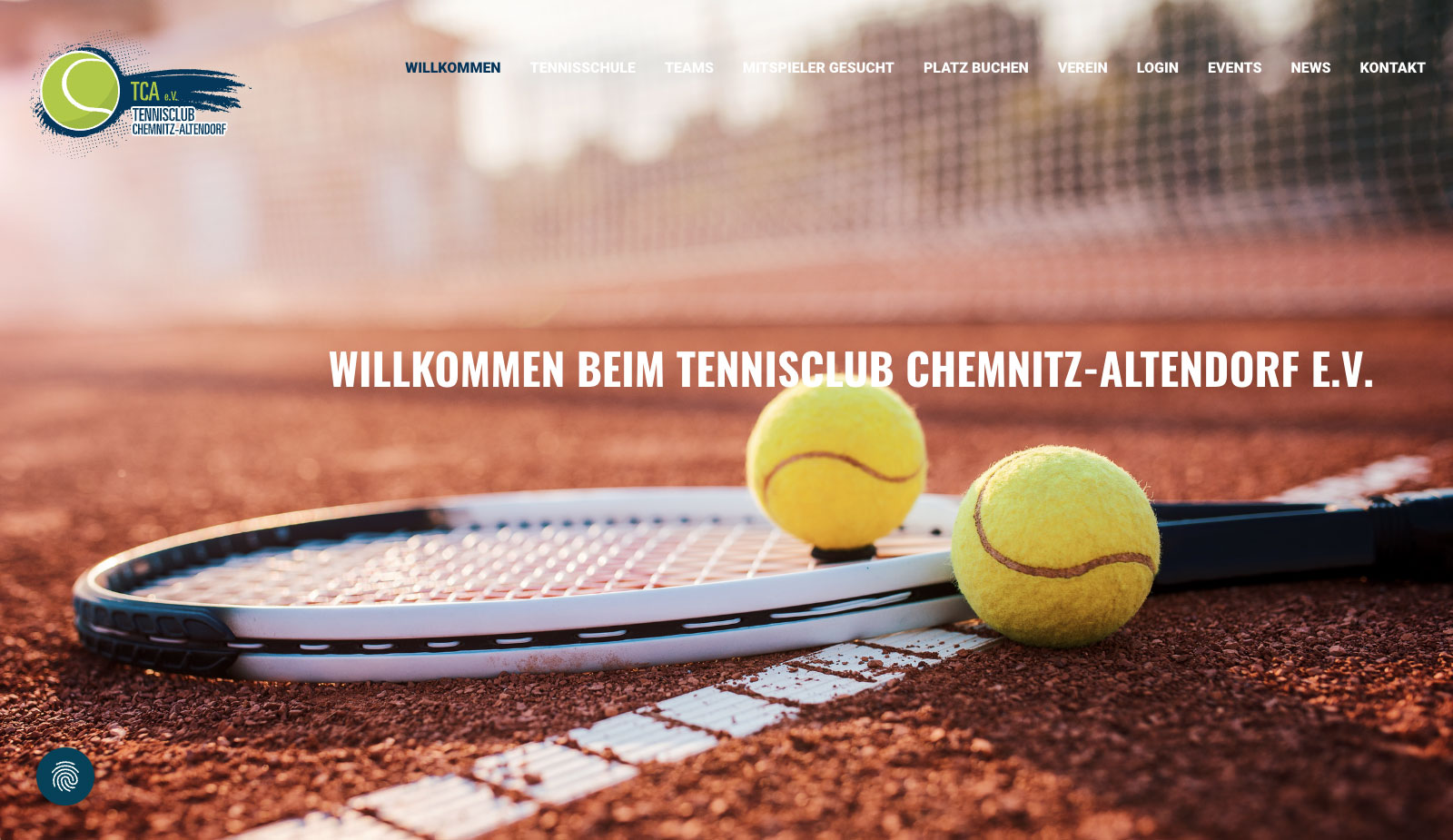 Website Tennisclub Chemnitz-Altendorf von transparent Werbeagentur Chemnitz